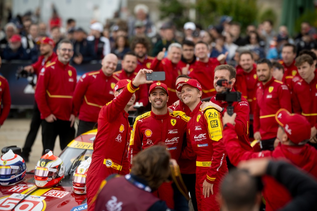 Nicklas Nielsen tæt på Le Mans-podiet.
(Foto: Ferrari Media)